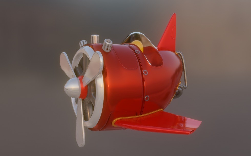 Stylized aircraft alternate render